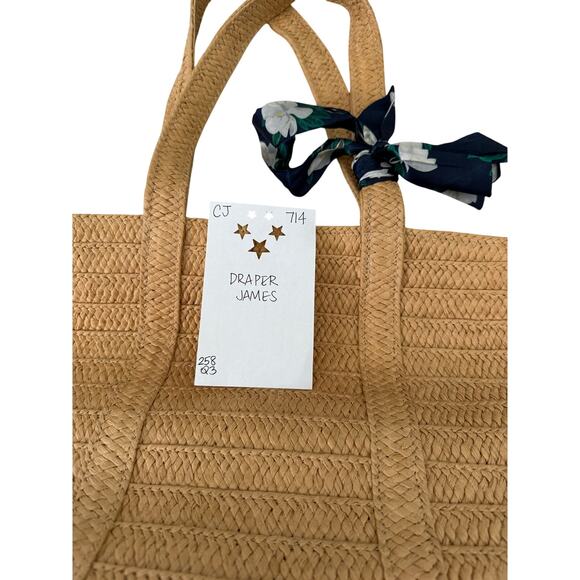 Draper James Straw Shoulder Purse Tote in Natura - Picture 4 of 8